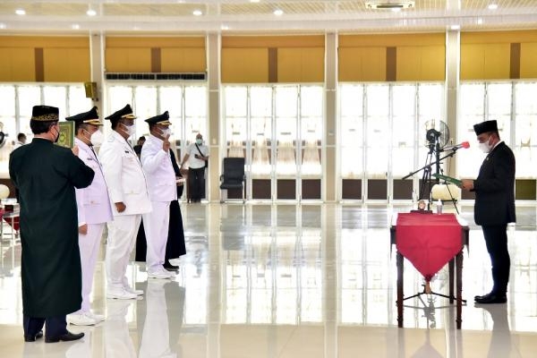 Lantik Pj Bupati Samosir, Labuhanbatu dan Labusel, Stabilitas Keamanan Daerah Jadi Perhatian Gubernur Edy Rahmayadi